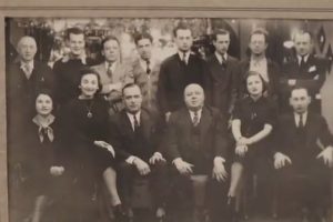 Old photograph of Kovalsky and Carr families