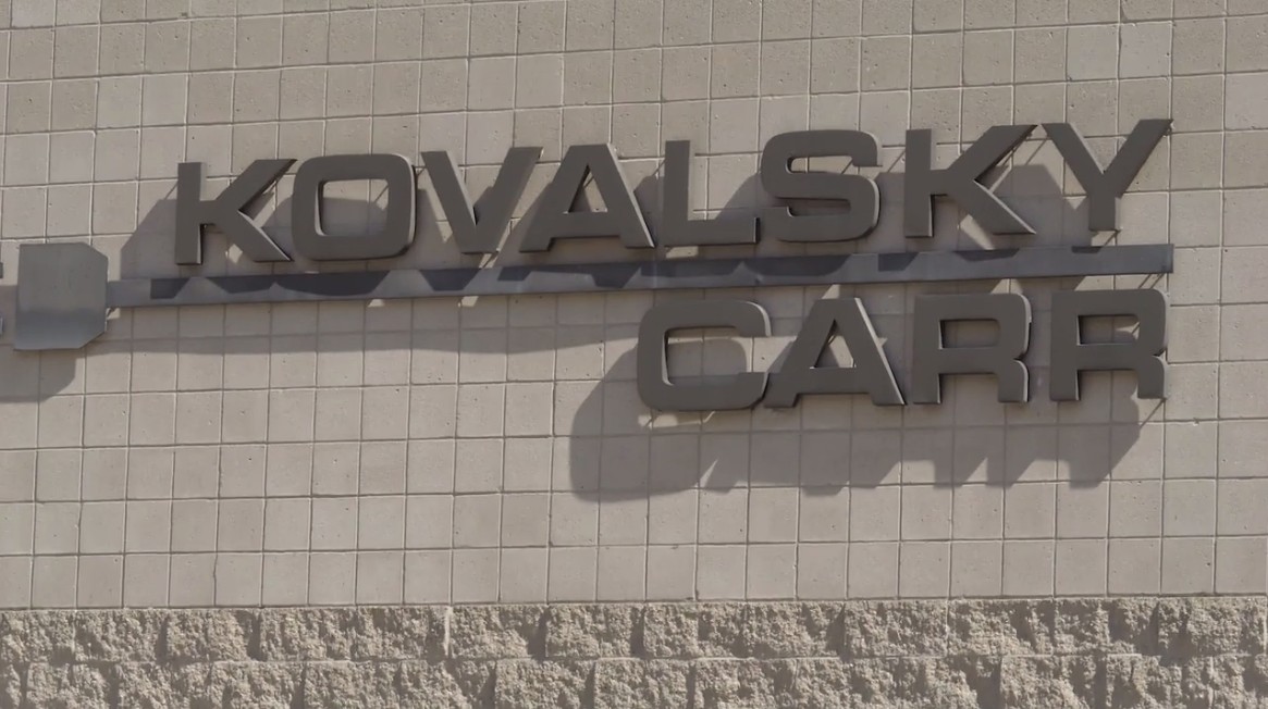 Kovalsky Carr logo on storefront